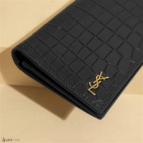 ysl crocodile wallet men|Saint Laurent Men's YSL Croc.